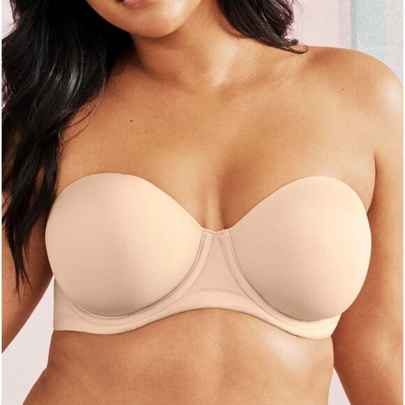 Wacoal Beige Red Carpet™ Strapless Underwire Bra with Detachable Straps 34G - Picture 9 of 11